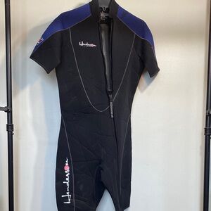 Henderson Men's Black and Blue Swim Bodysuit